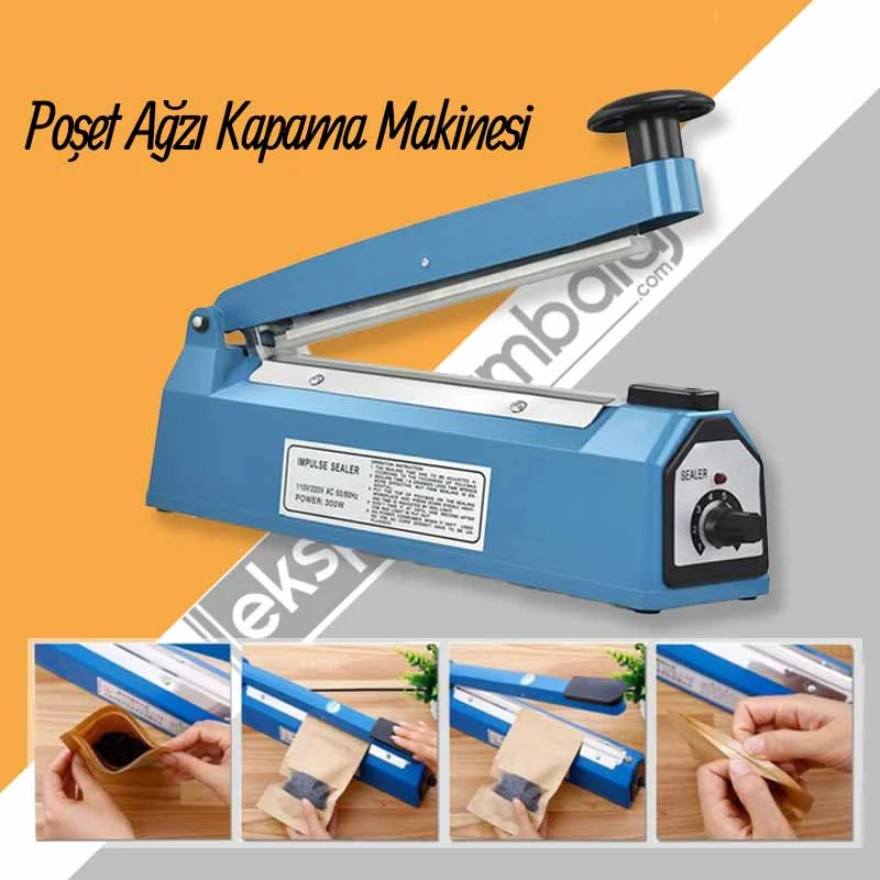 Poşet Ağzı Yapıştırma Makinası